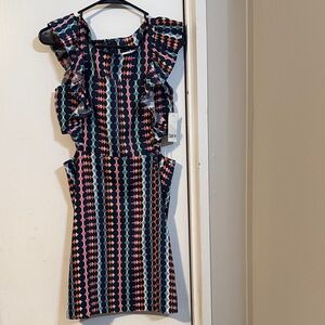 Bar III Multicolor Geometric Dress. Size XS